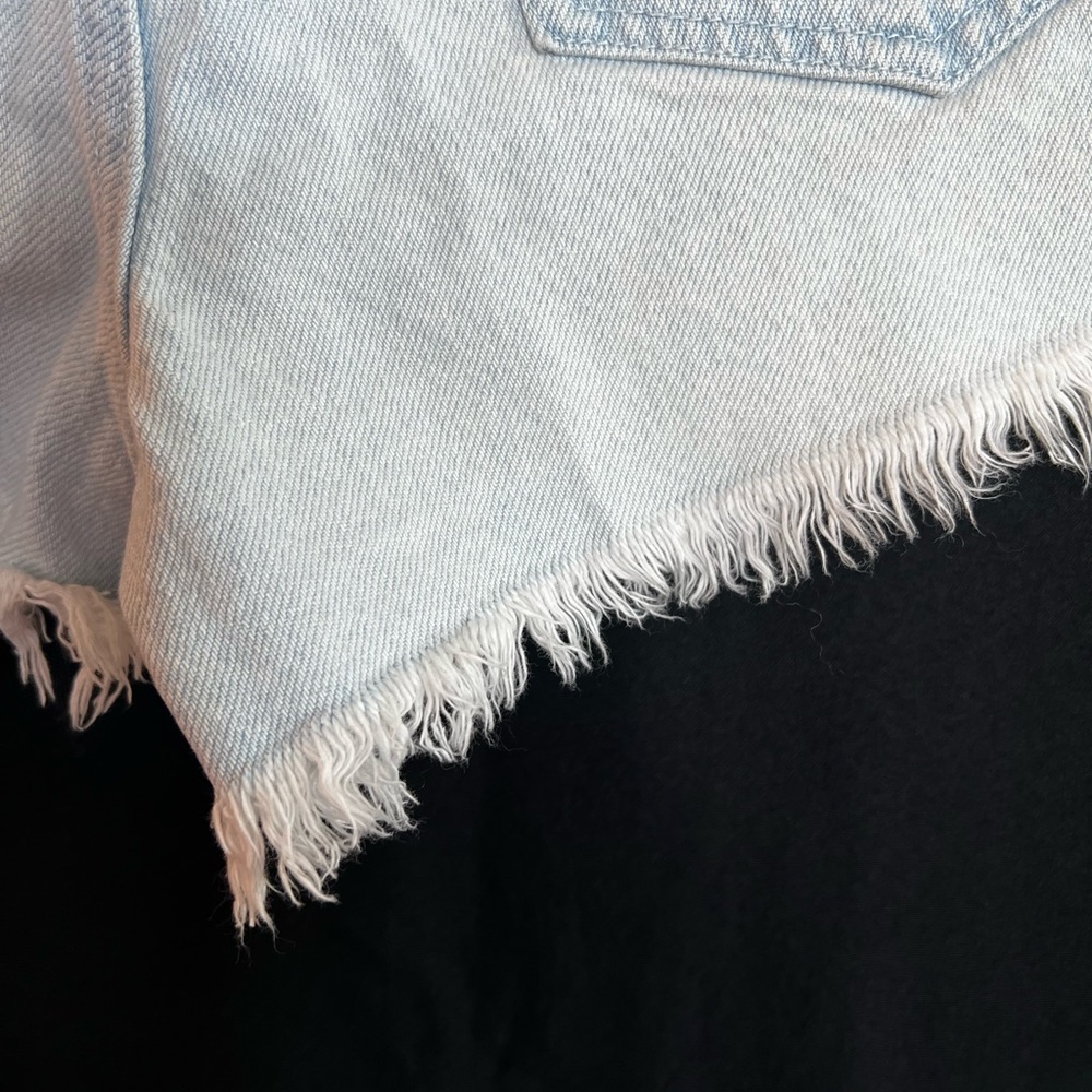 🩵 PacSun High Rise Festival Distressed Jean Shorts | Size 29 EUC - Picture 15 of 16